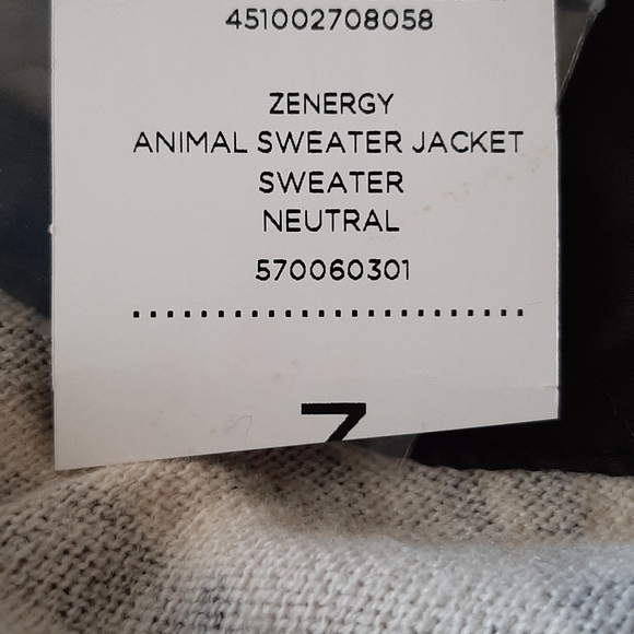 Beautiful animal print sweater jacket - Picture 7 of 8